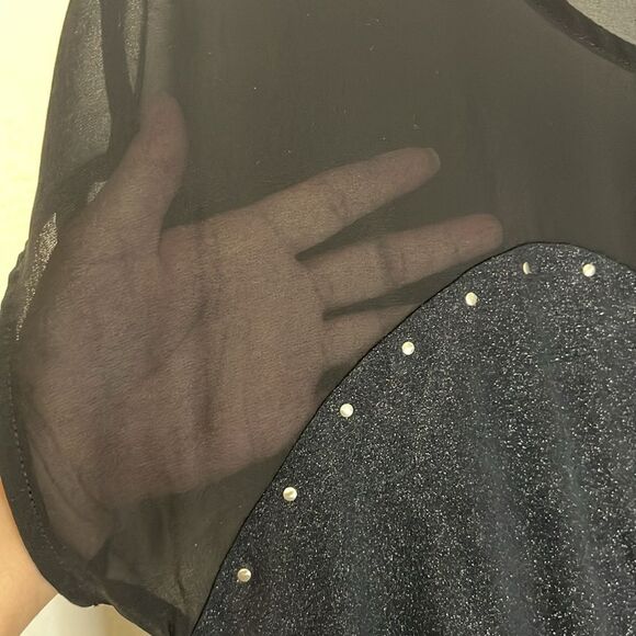 American Eagle Outfitters studded mix media top XL - Picture 6 of 10